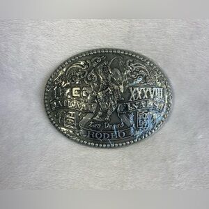 Vintage 1996 National Finals Rodeo Belt Buckle PRCA Las Vegas New Sealed
